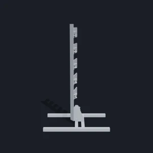 Torre de Duelo AR500, conjunto completo para dois atiradores, visto de frente