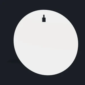 Alvo de aço AR500: Circular para Pedestal - 250mm