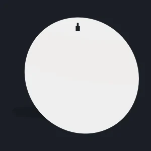 Alvo de aço AR500: Circular para Pedestal - 400mm