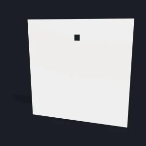 Alvo de aço AR500: Quadrado para Pedestal - 300x300mm