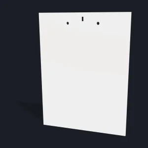 Alvo de aço AR500: Retangular - 450x600mm - Para Pedestal