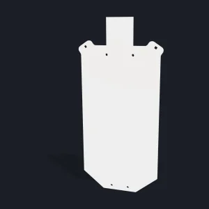 Alvo de aço AR500: Silhueta - 1000x450mm - Para Suspender