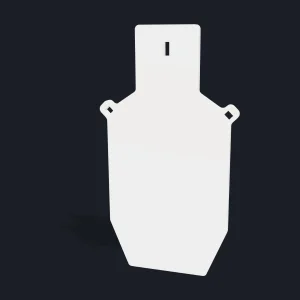 Alvo de aço AR500: Silhueta - 300x600mm - Para Suspender
