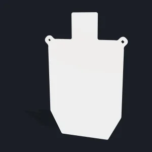 Alvo de aço AR500: Silhueta - 450x750mm - Para Suspender